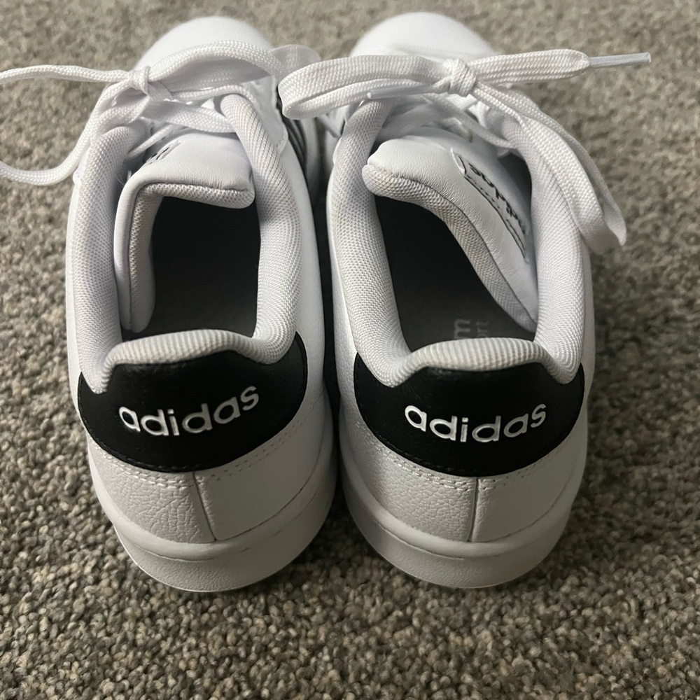 Adidas Womens Grand Court 2.0 White and Black Sneakers - Picture 3 of 5